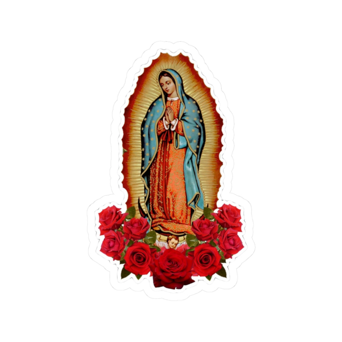 Virgen de Guadalupe Kiss-Cut Stickers