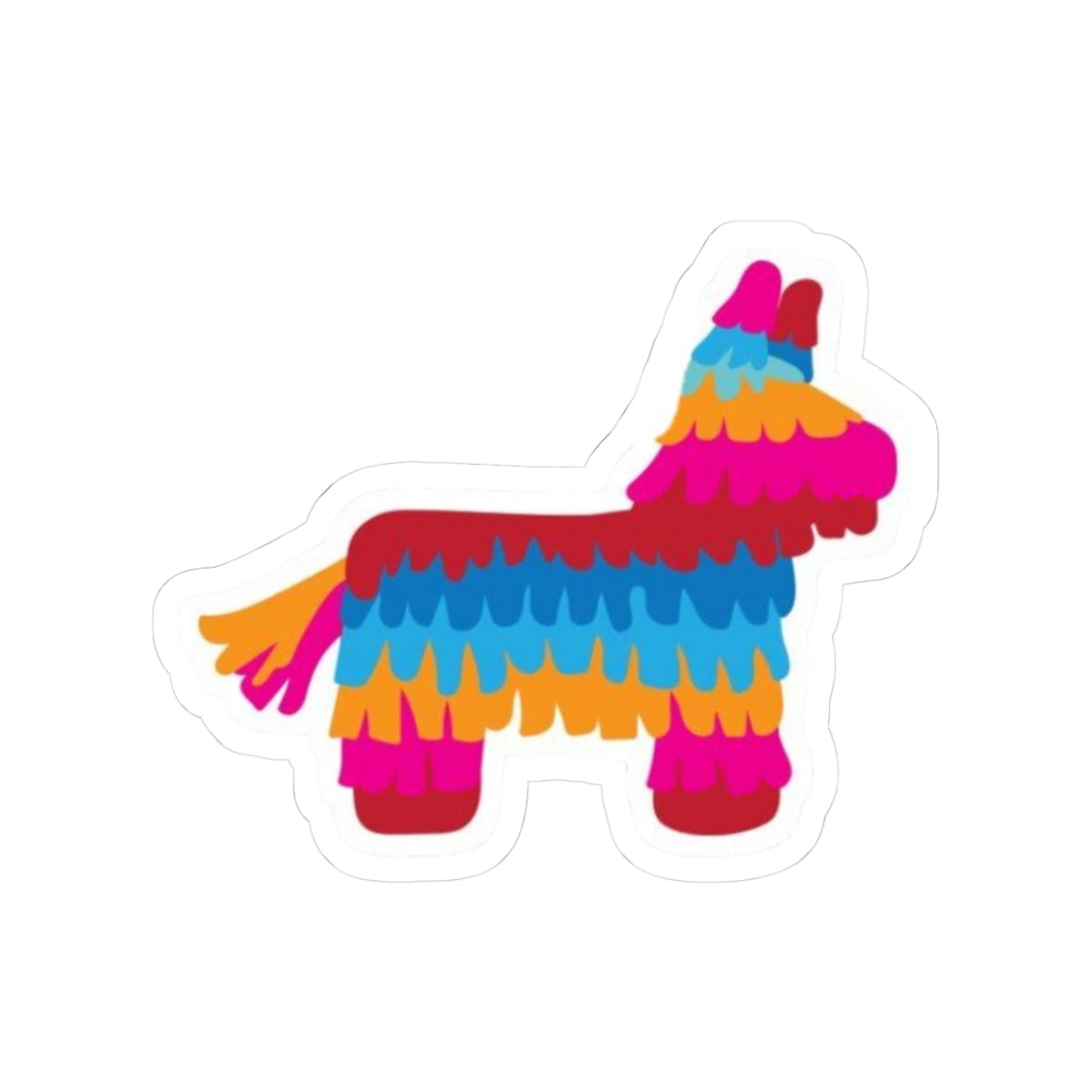 Mexican pinata donkey Kiss-Cut Stickers | water bottle sticker, kindle sticker, laptop decal, luggage stickers, latina stickers