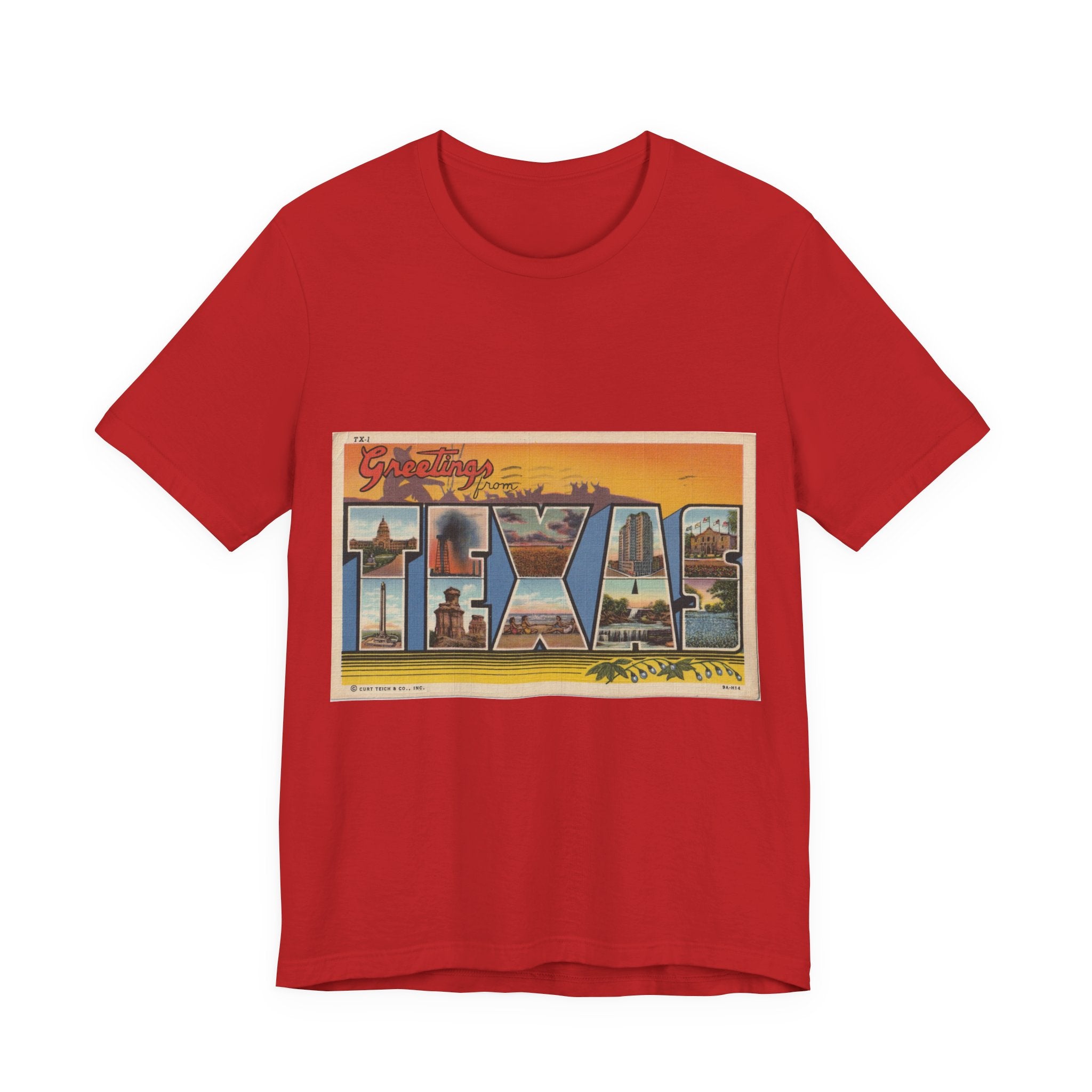 Vintage Postcard Tshirts | Retro Texas postcard Tshirts | Vintage 70s | Dad Shirt Vintage | Dad Gift | Souvenir Shirt Unisex Soft Cotton