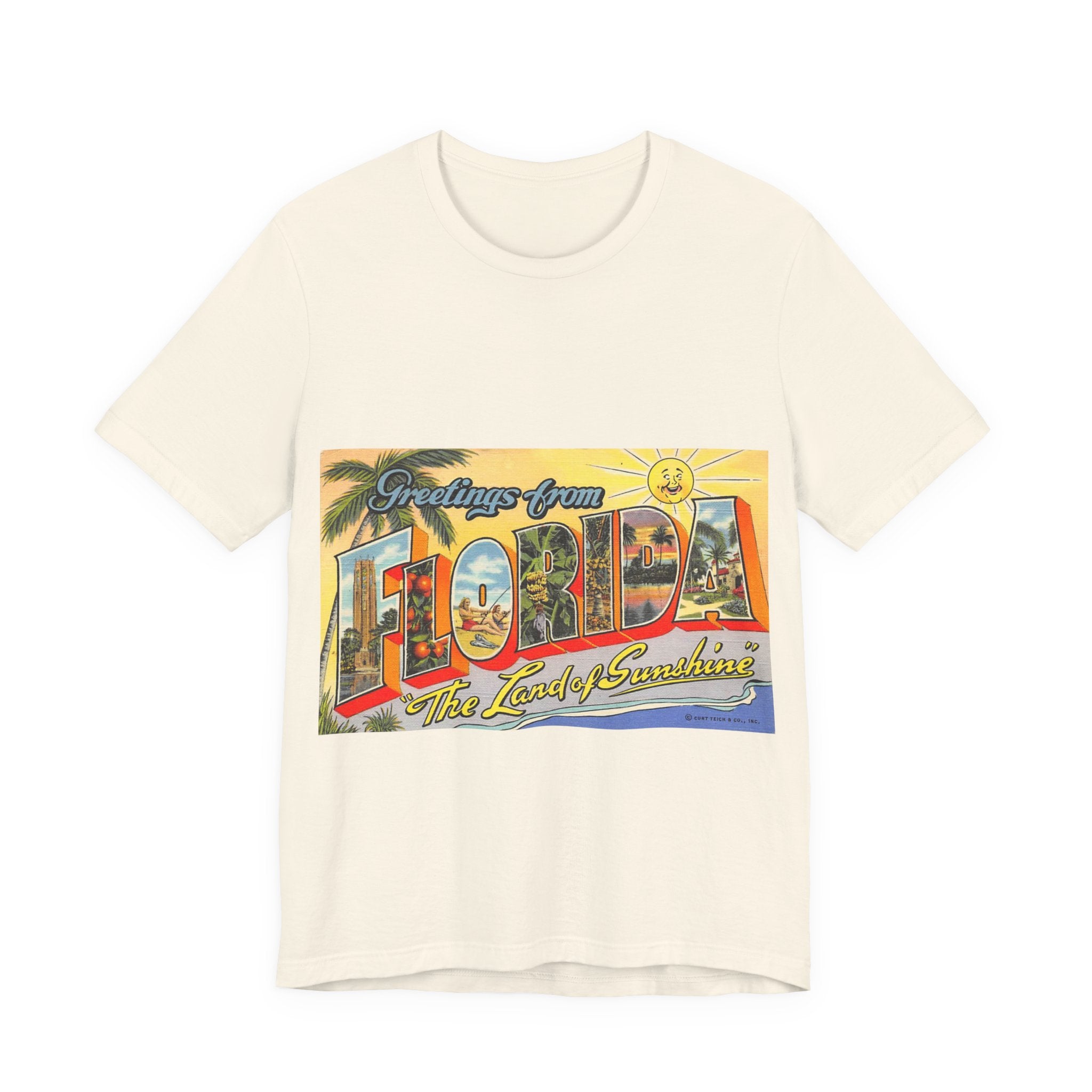 Vintage Postcard Tshirts | Retro Florida postcard Tshirts | Vintage 70s | Dad Shirt Vintage | Dad Gift | Souvenir Shirt Unisex Soft Cotton