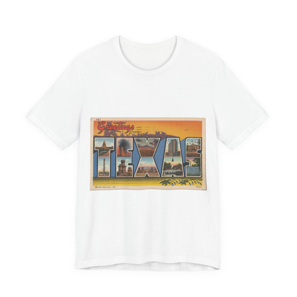 Vintage Postcard Tshirts | Retro Texas postcard Tshirts | Vintage 70s | Dad Shirt Vintage | Dad Gift | Souvenir Shirt Unisex Soft Cotton