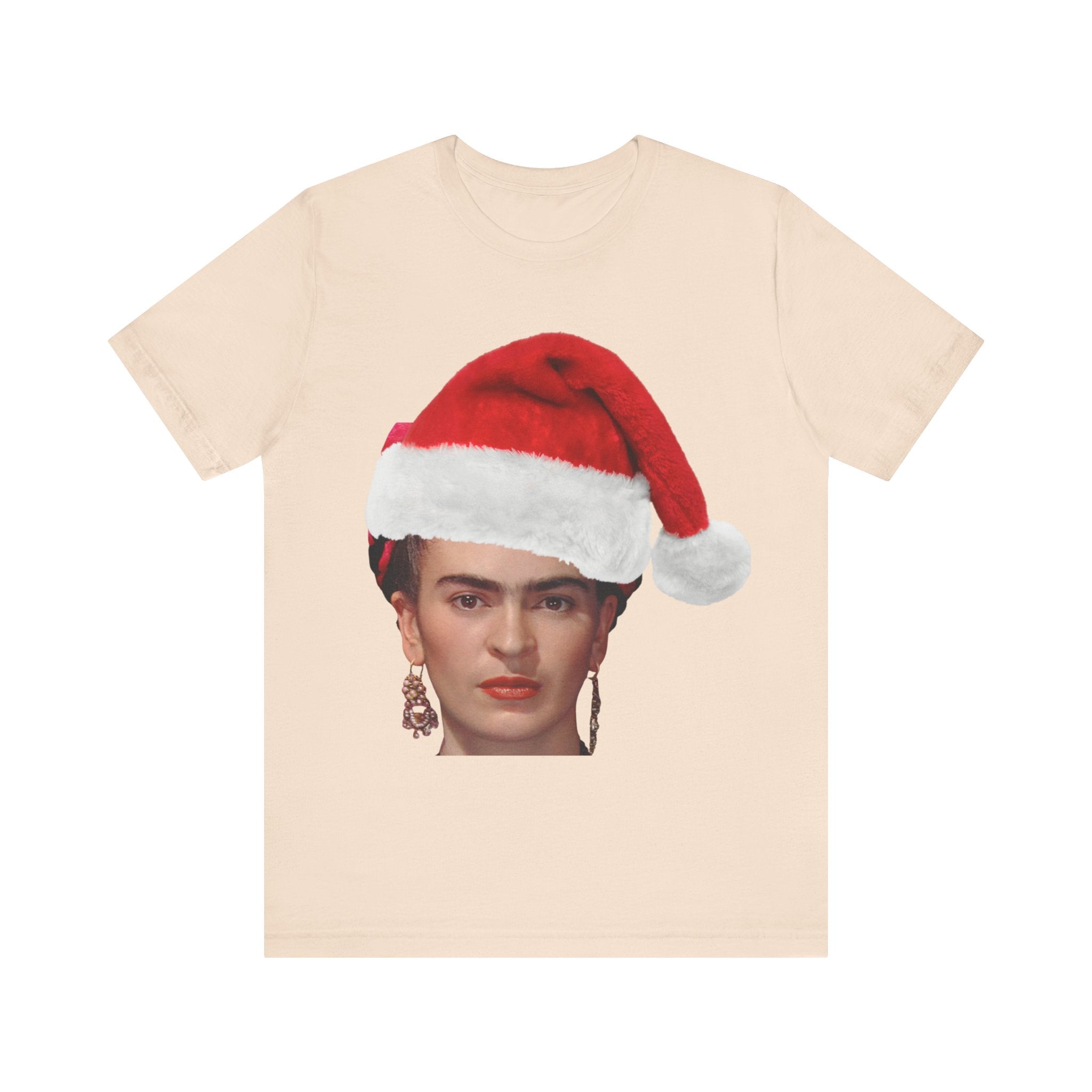 Frida Kahlo Santa Hat Shirt | Frida | Mexican Artist Shirt | Latina Gifts | Hispanic Gifts | Gifts for Latinos | Artist Shirt