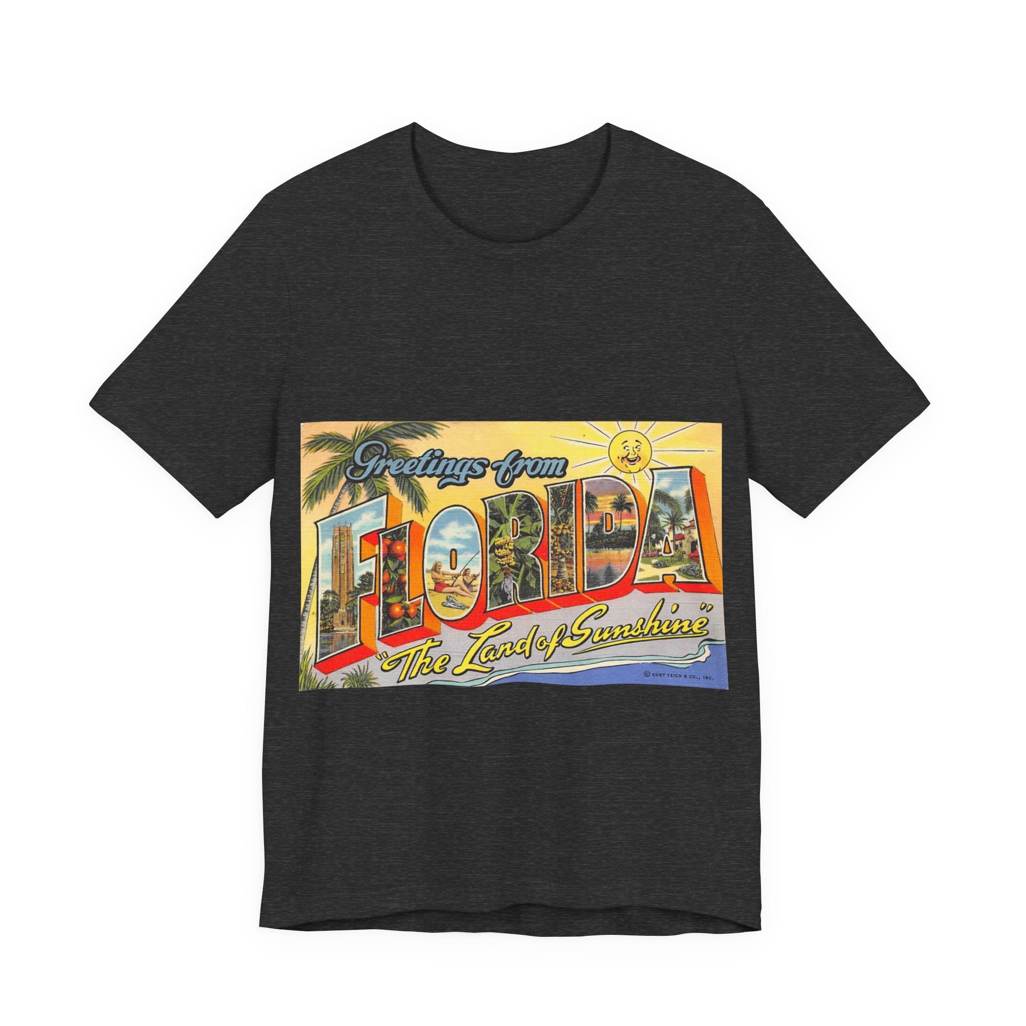 Vintage Postcard Tshirts | Retro Florida postcard Tshirts | Vintage 70s | Dad Shirt Vintage | Dad Gift | Souvenir Shirt Unisex Soft Cotton