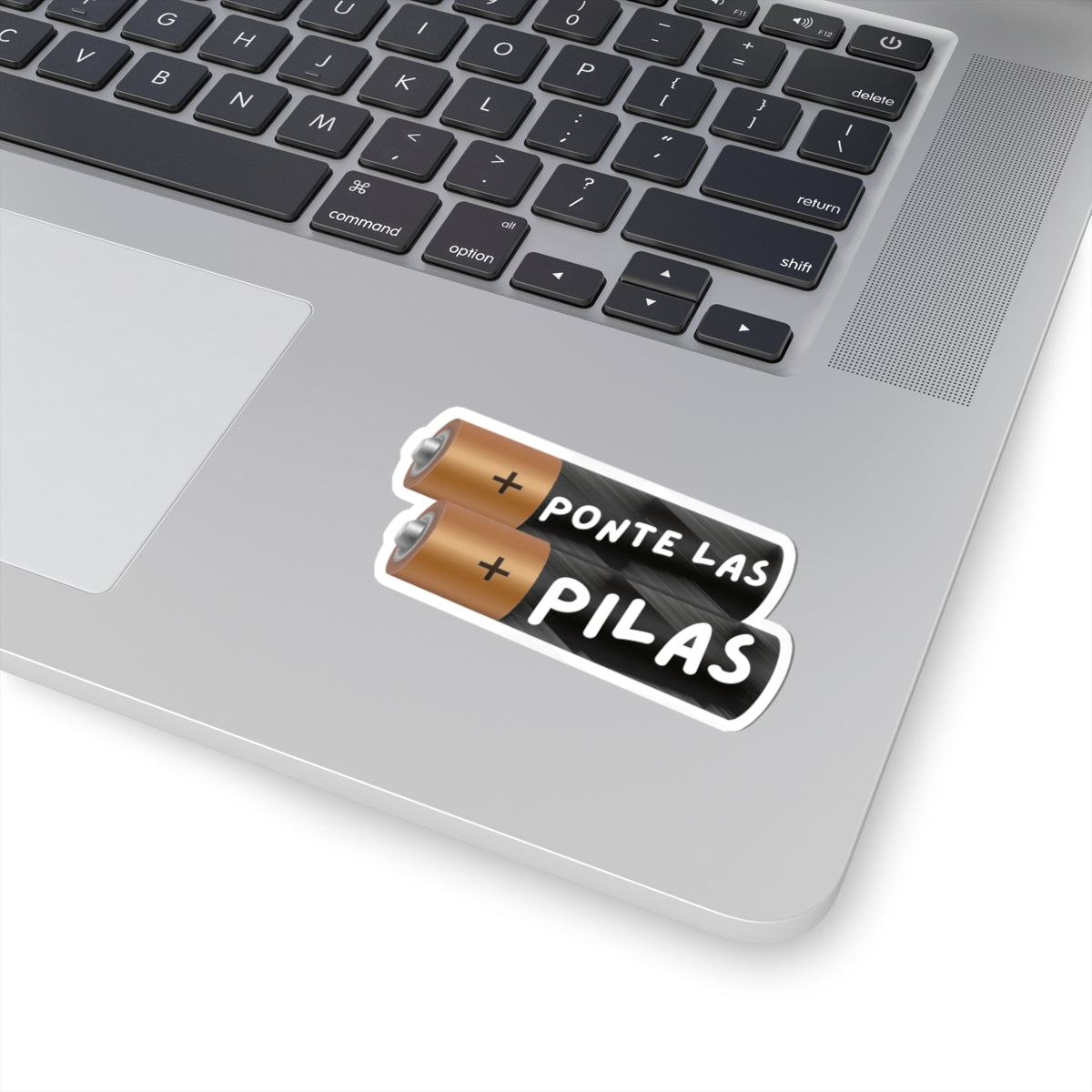 Ponte las Pilas battery illustration Kiss-Cut Stickers | Spanish phrase, water bottle sticker, kindle sticker, laptop decal, luggage sticker