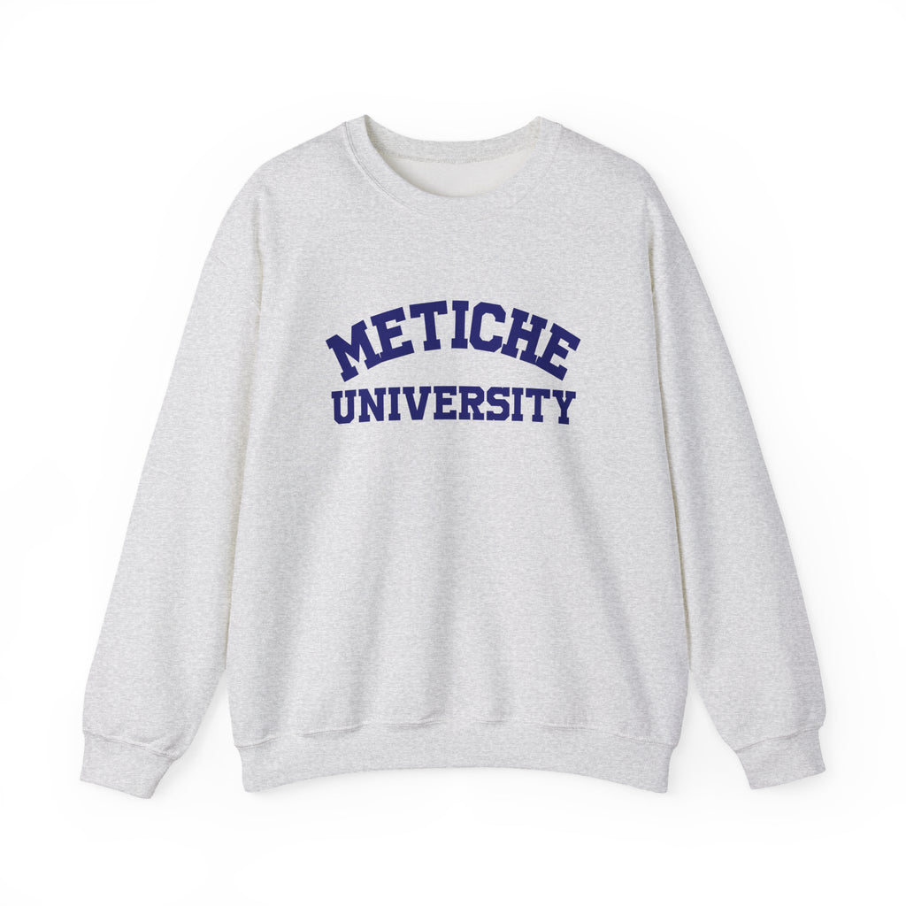 Metiche University Unisex Crewneck Sweatshirt, college sweater, college hoodie, cute spanish sweater funny mexican crewneck, metiche shirt