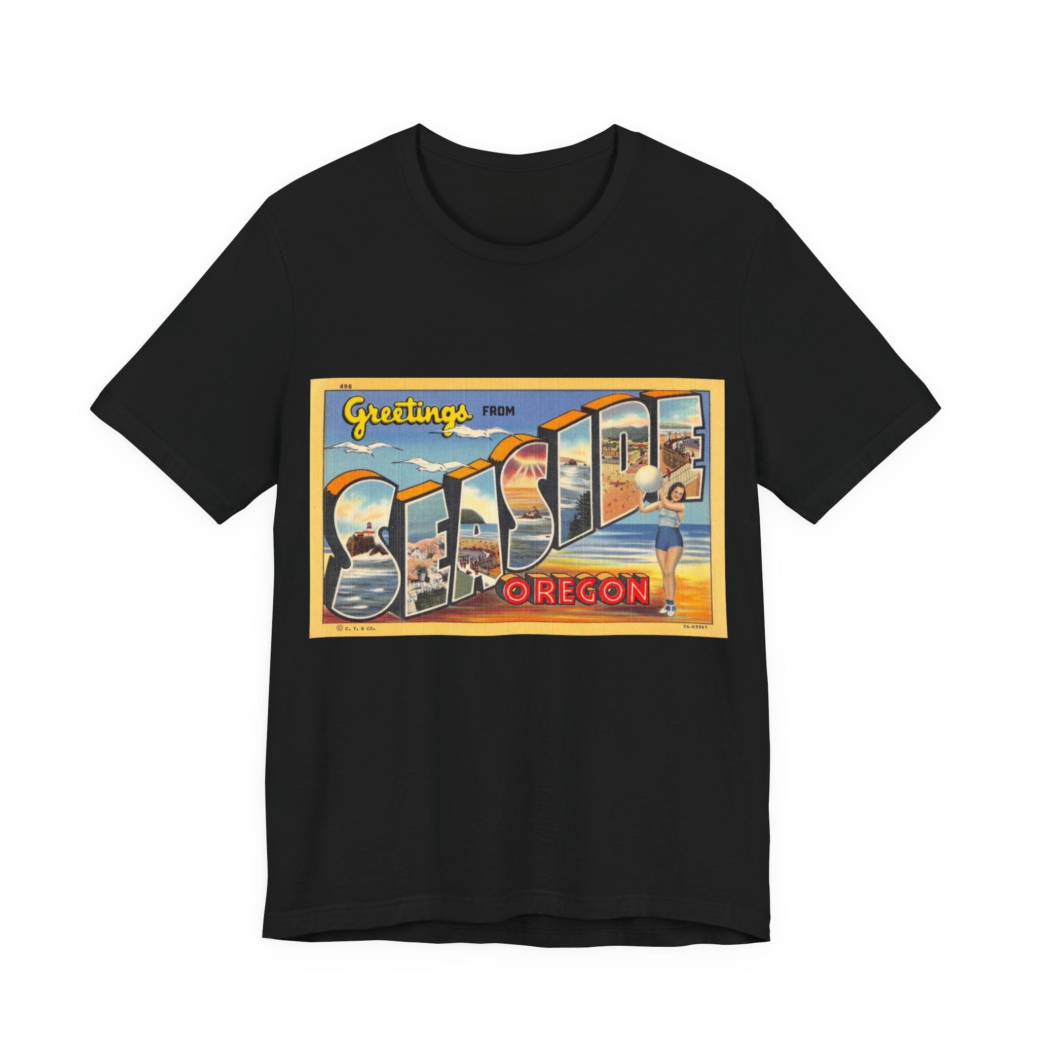 Vintage Postcard Tshirts | Retro Oregon postcard Tshirts | Vintage 70s | Dad Shirt Vintage | Dad Gift | Souvenir Shirt Unisex Soft Cotton