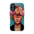Frida Kahlo Floral Portrait Phone Case | Frida-inspired flower crown iPhone cover | Custom iphone case