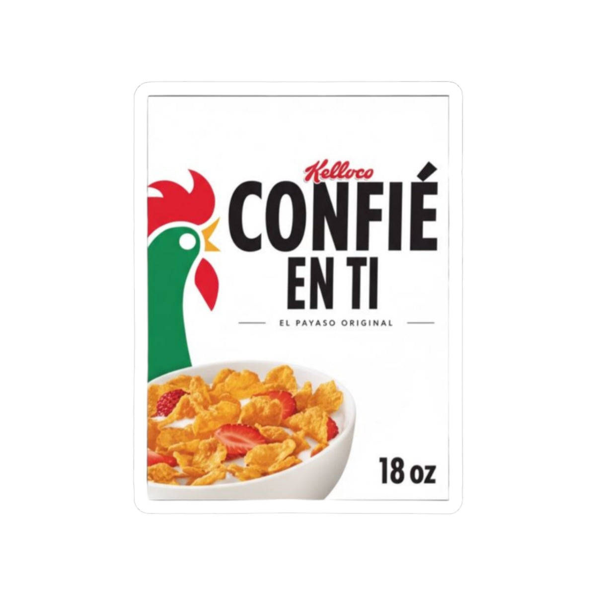 Mexican corn fleis confie en ti Kiss-Cut Stickers | water bottle sticker, kindle sticker, laptop decal, luggage stickers, reaction stickers