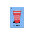 Mexican la peda loteria Kiss-Cut Stickers | mexican water bottle sticker, kindle sticker, laptop decal, luggage stickers, latina stickers