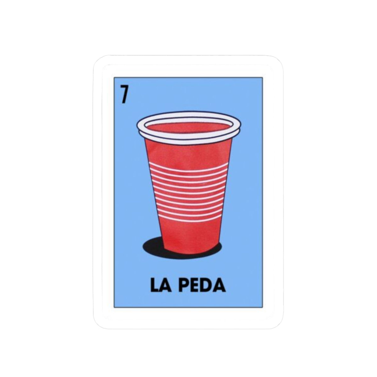 Mexican la peda loteria Kiss-Cut Stickers | mexican water bottle sticker, kindle sticker, laptop decal, luggage stickers, latina stickers