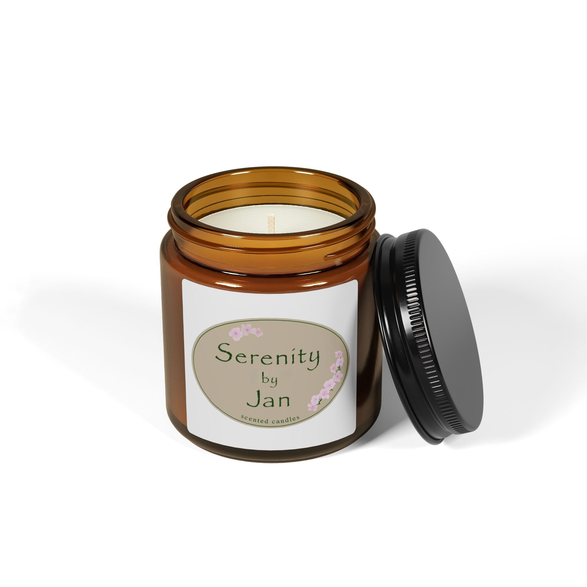 Serenity by Jan Candle | Amber Jar Soy Candle | Office Gifts | White Elephant Gifts