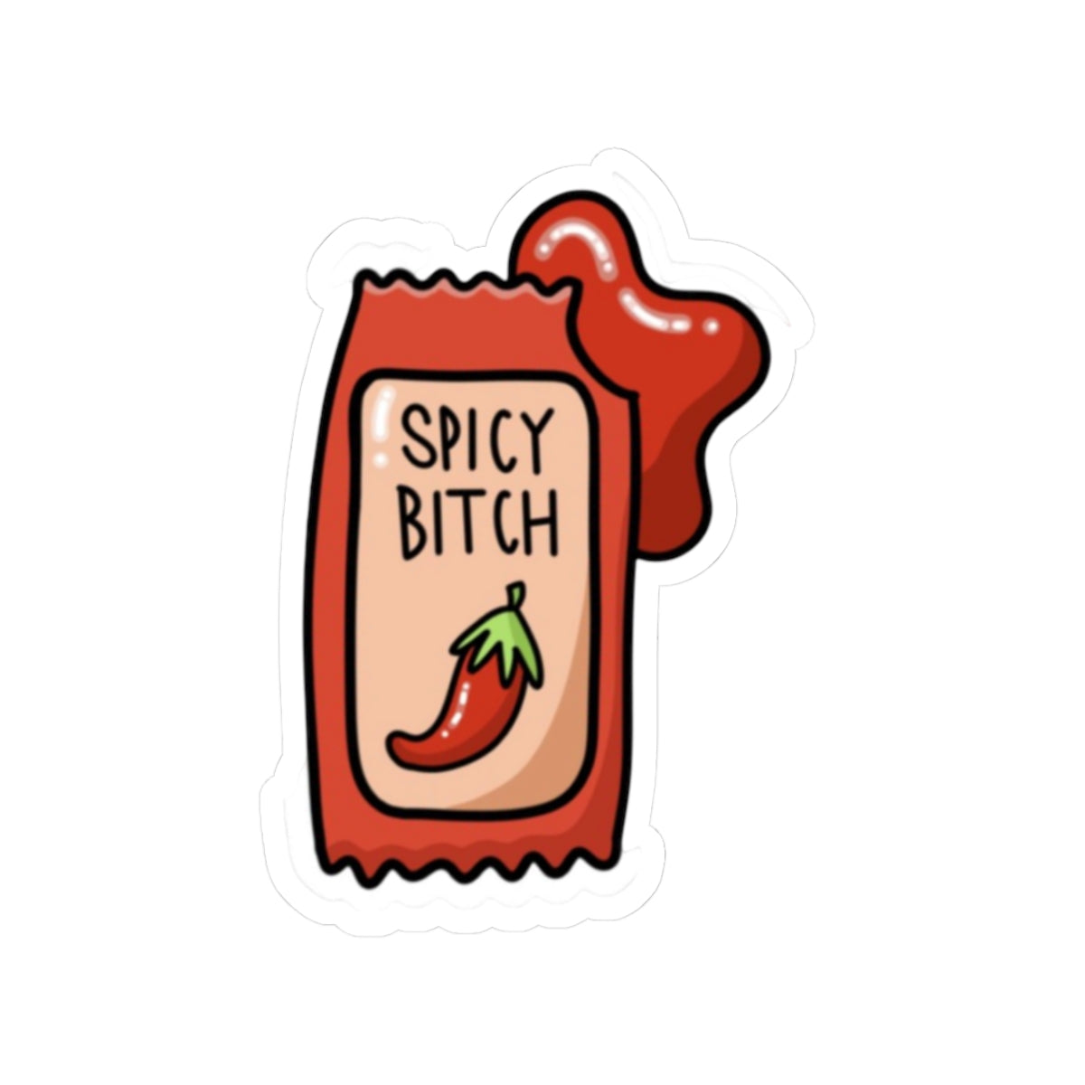 Mexican latina spicy sauce Kiss-Cut Stickers | water bottle sticker, kindle sticker, laptop decal, luggage stickers, reaction stickers