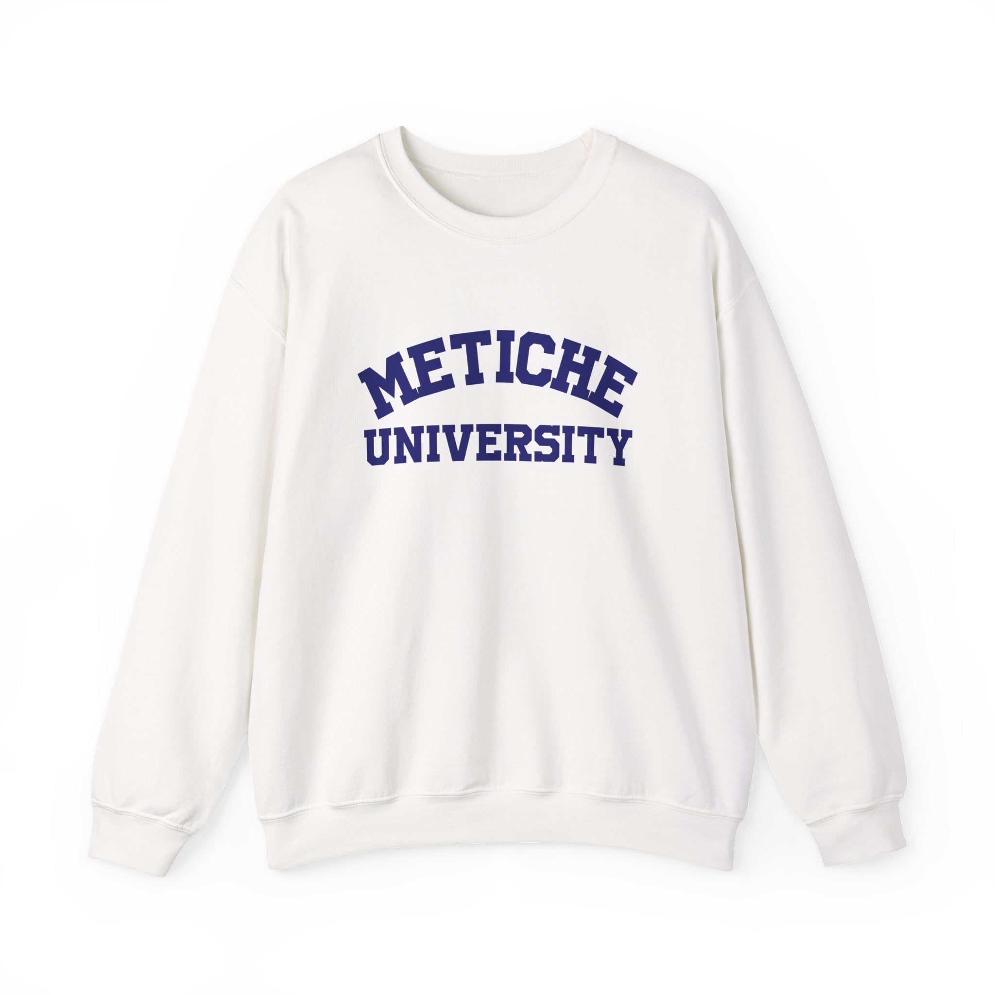 Metiche University Unisex Crewneck Sweatshirt, college sweater, college hoodie, cute spanish sweater funny mexican crewneck, metiche shirt