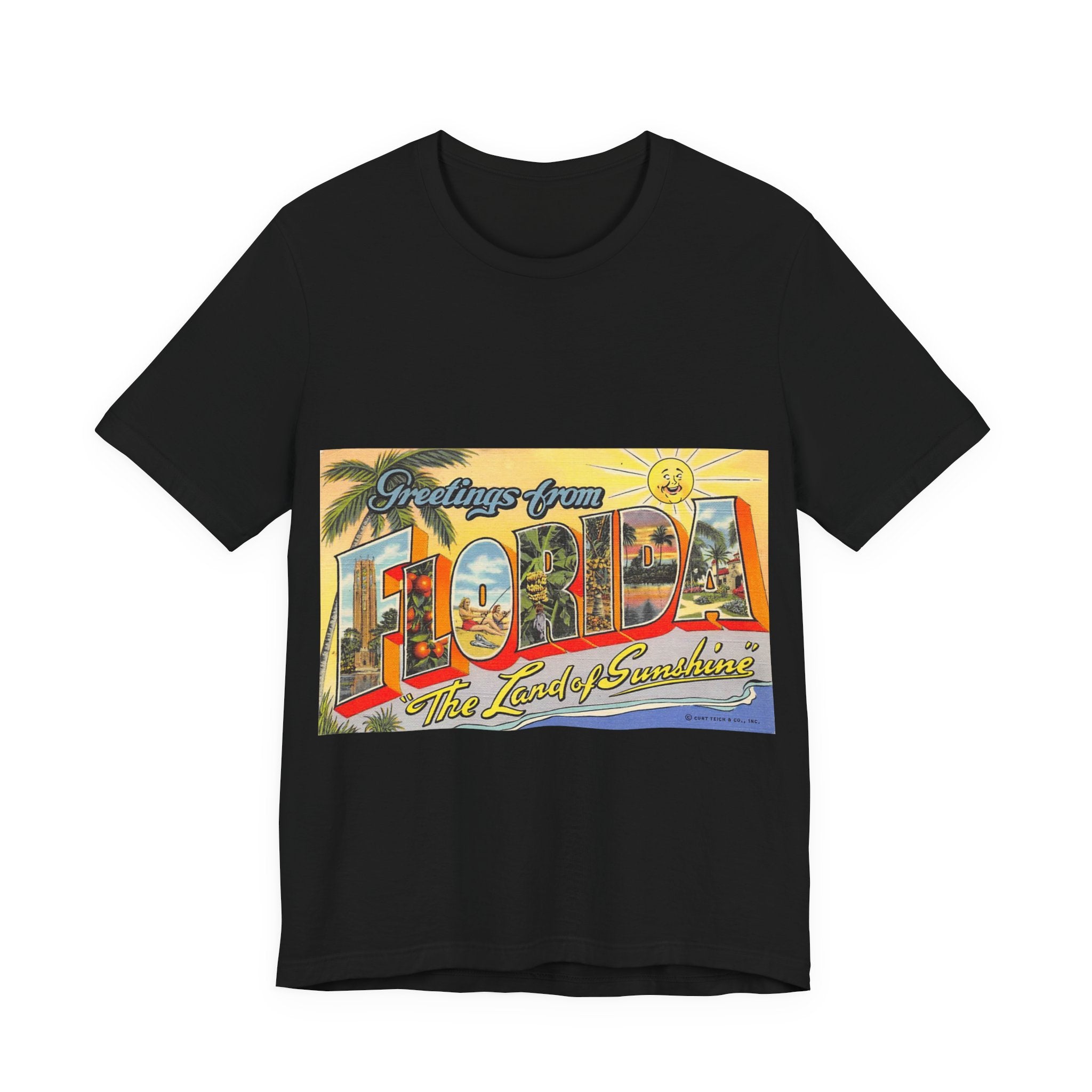 Vintage Postcard Tshirts | Retro Florida postcard Tshirts | Vintage 70s | Dad Shirt Vintage | Dad Gift | Souvenir Shirt Unisex Soft Cotton