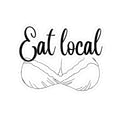 Eat Local illustration Kiss-Cut Sticker | water bottle sticker, kindle sticker, laptop decal, luggage sticker, Mexican sticker