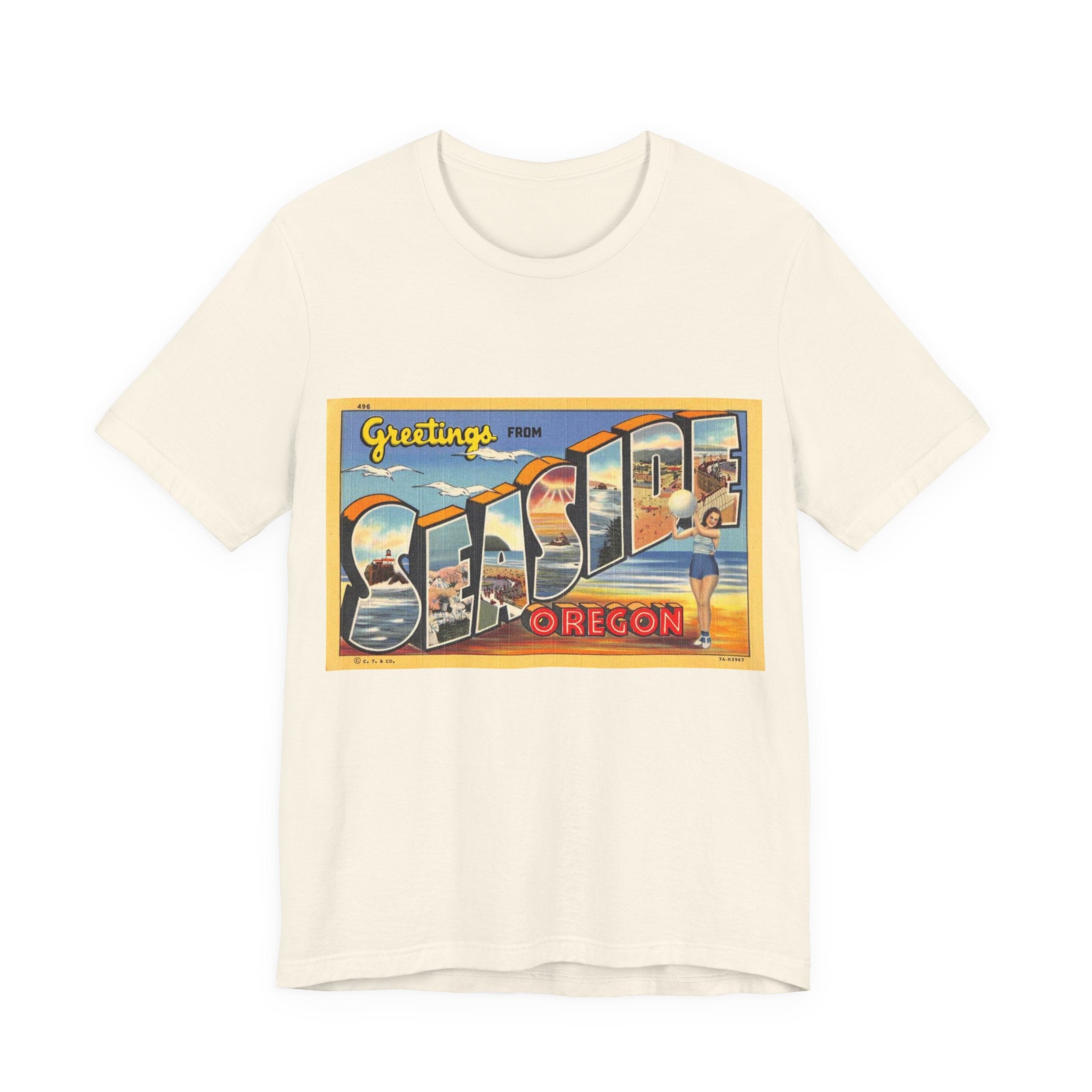 Vintage Postcard Tshirts | Retro Oregon postcard Tshirts | Vintage 70s | Dad Shirt Vintage | Dad Gift | Souvenir Shirt Unisex Soft Cotton