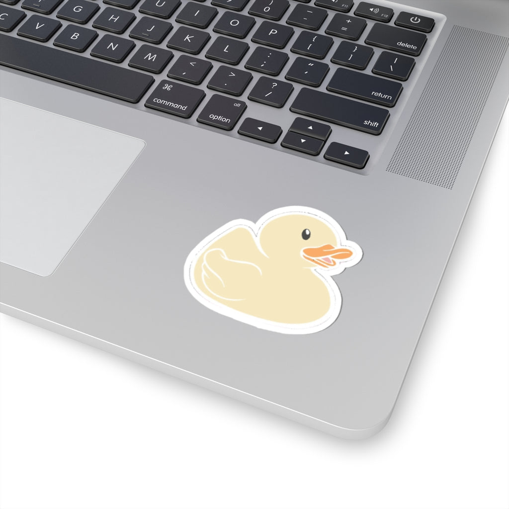 Yellow Duckie Kiss-Cut Stickers | water bottle sticker, kindle sticker, laptop decal, luggage stickers, cute animal stickers