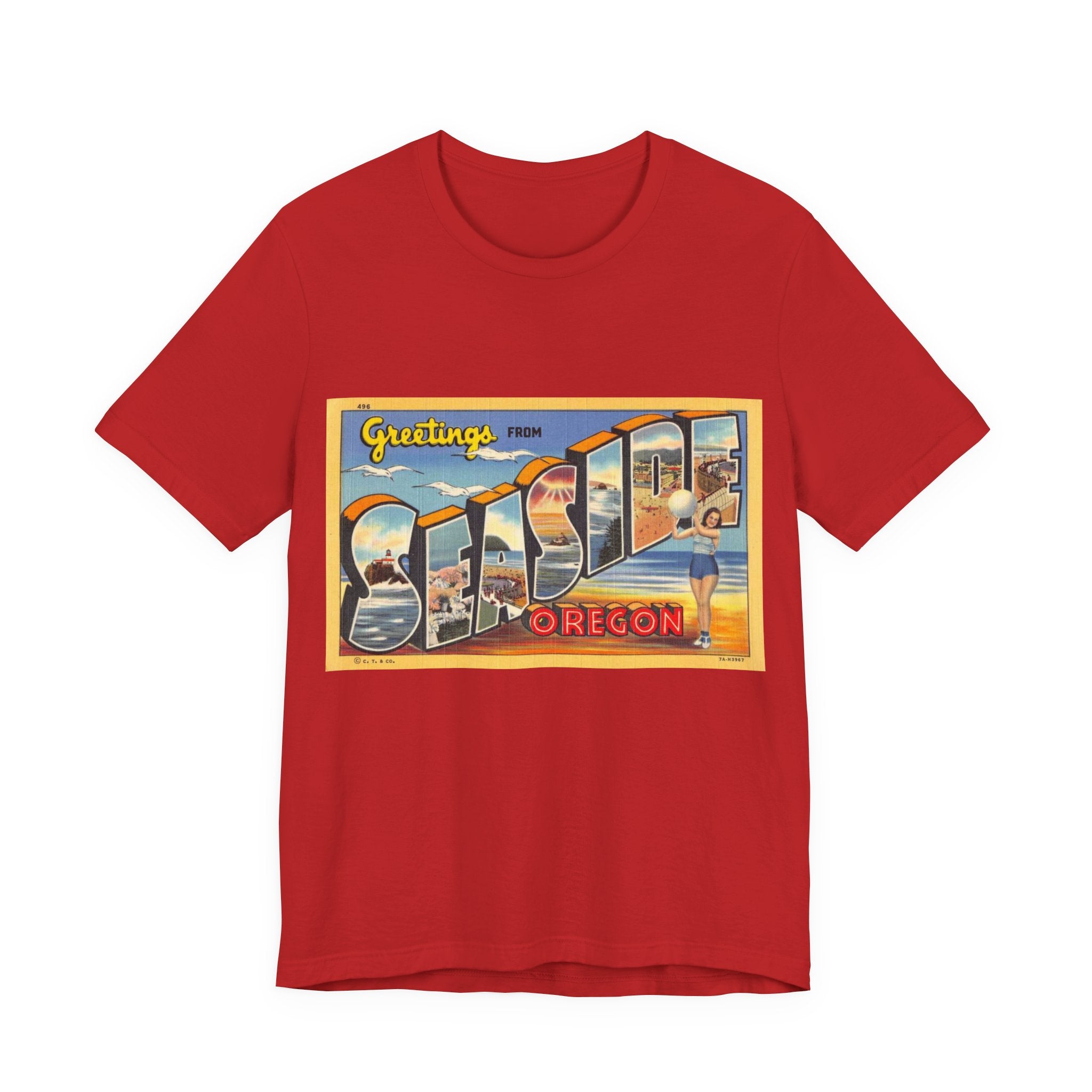 Vintage Postcard Tshirts | Retro Oregon postcard Tshirts | Vintage 70s | Dad Shirt Vintage | Dad Gift | Souvenir Shirt Unisex Soft Cotton