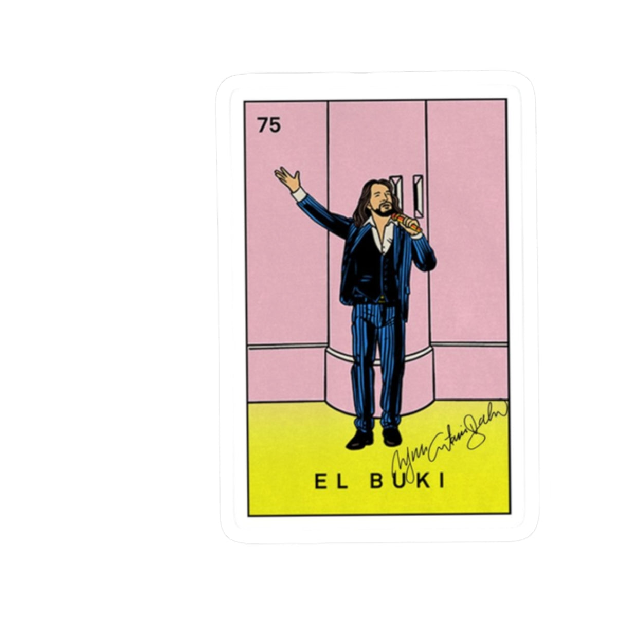 El buki mexican Kiss-Cut Stickers | water bottle sticker, kindle sticker, laptop decal, luggage stickers, latina stickers