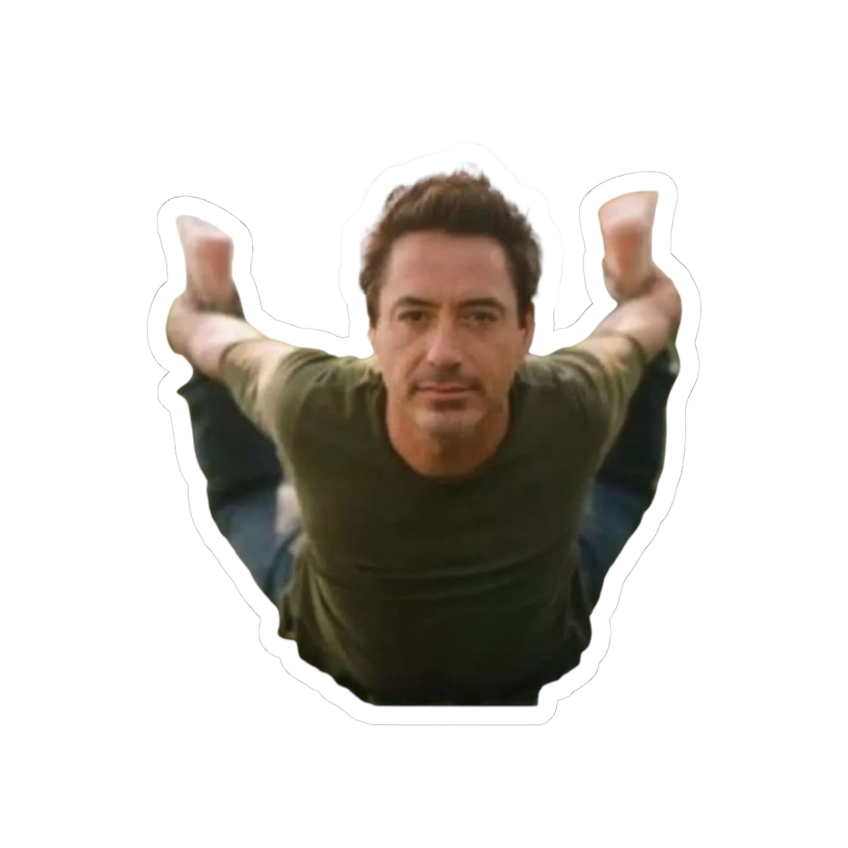Funny Robert Jr Kiss-Cut Sticker | water bottle sticker, kindle sticker, laptop decal, luggage sticker, Meme sticker, Mexican sticker
