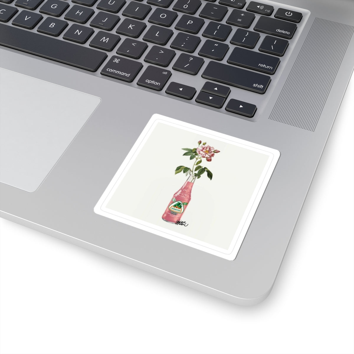 Jarrito with flowers Kiss-Cut Stickers | water bottle sticker, kindle sticker, laptop decal, luggage stickers, pink stickers, mexico