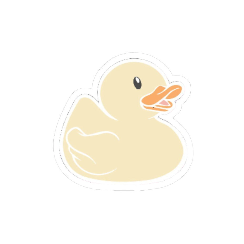 Yellow Duckie Kiss-Cut Stickers | water bottle sticker, kindle sticker, laptop decal, luggage stickers, cute animal stickers