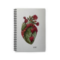 Cactus Heart Spiral Notebook | Ruled Spiral Notebook, Botanical Illustration | Boho | Latin Artist Sketchbook