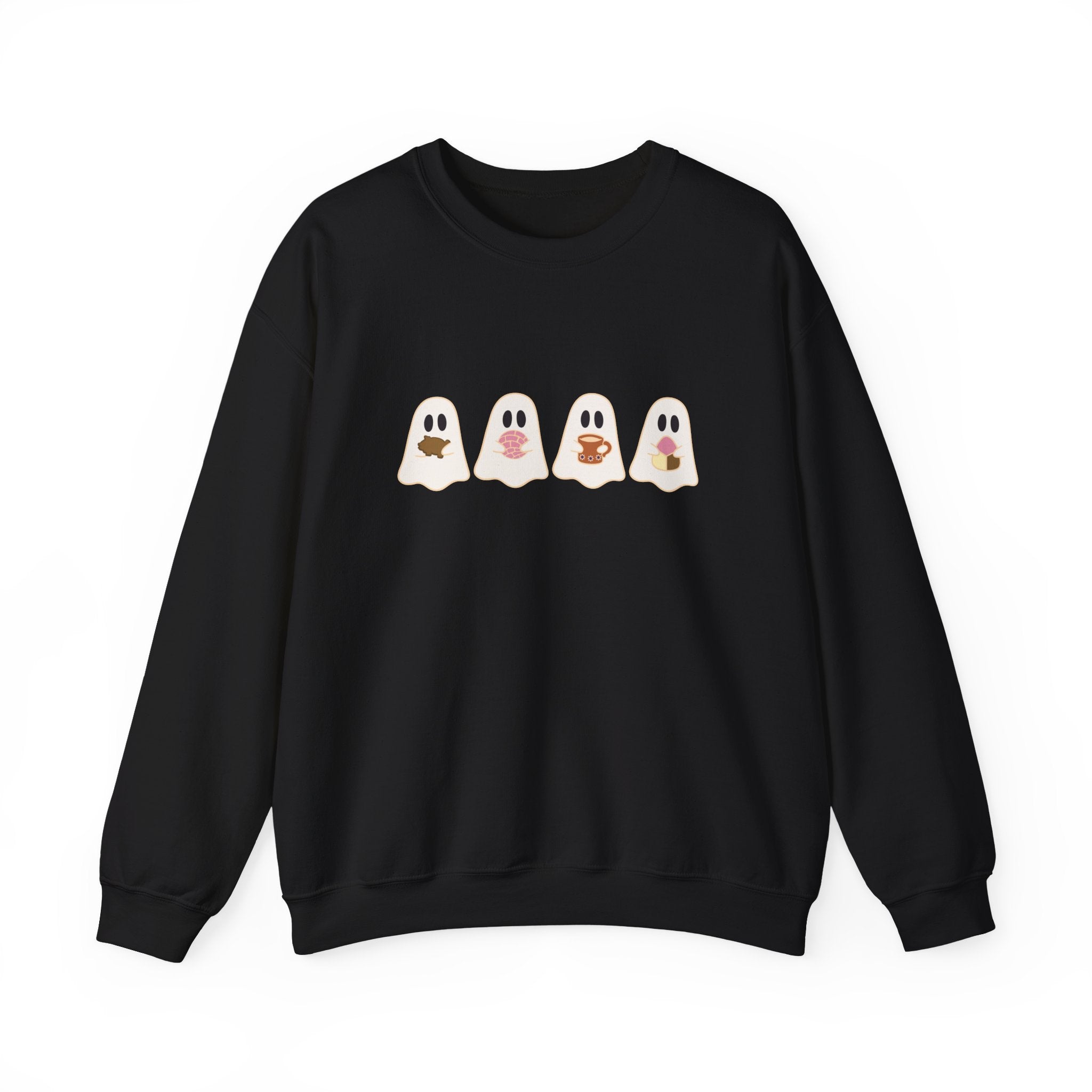 Cefecito Ghost Unisex Crewneck Sweatshirt, cafecito y chisme, cafecito y panesito, cute ghost christmas sweater, halloween ghost sweater