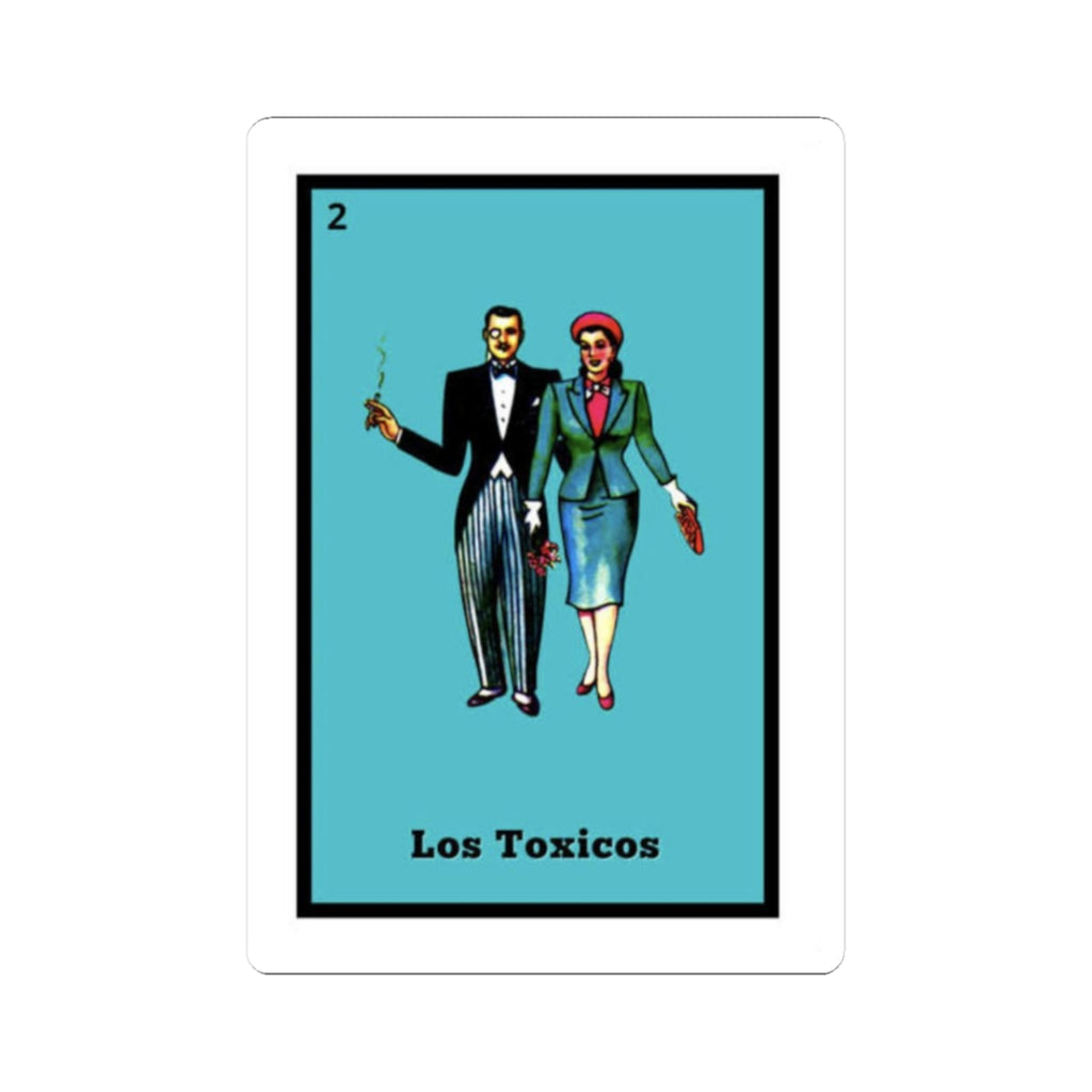 Mexican Loteria los toxicos Kiss-Cut Stickers | water bottle sticker, kindle sticker, laptop decal, luggage stickers, reaction stickers