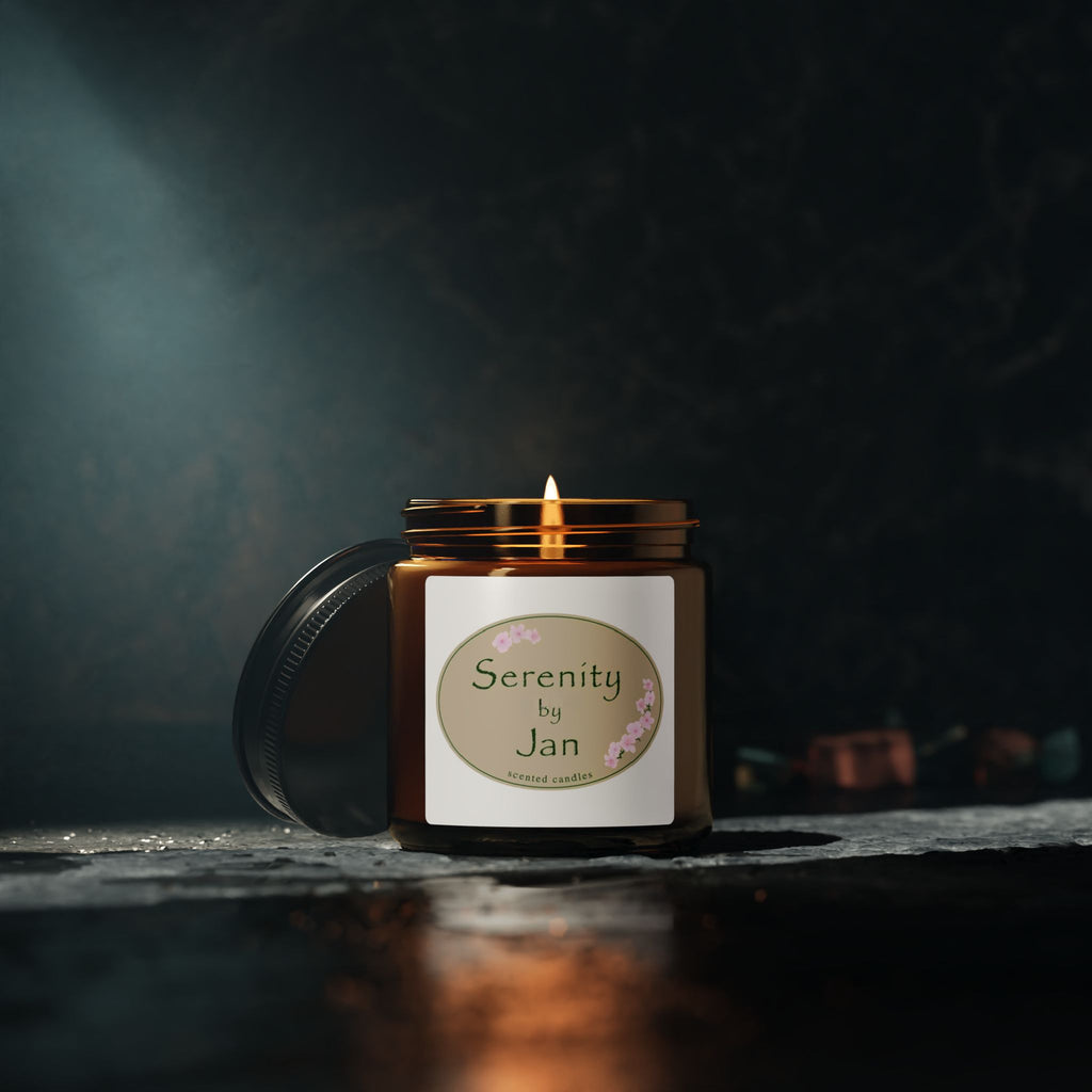 Serenity by Jan Candle | Amber Jar Soy Candle | Office Gifts | White Elephant Gifts