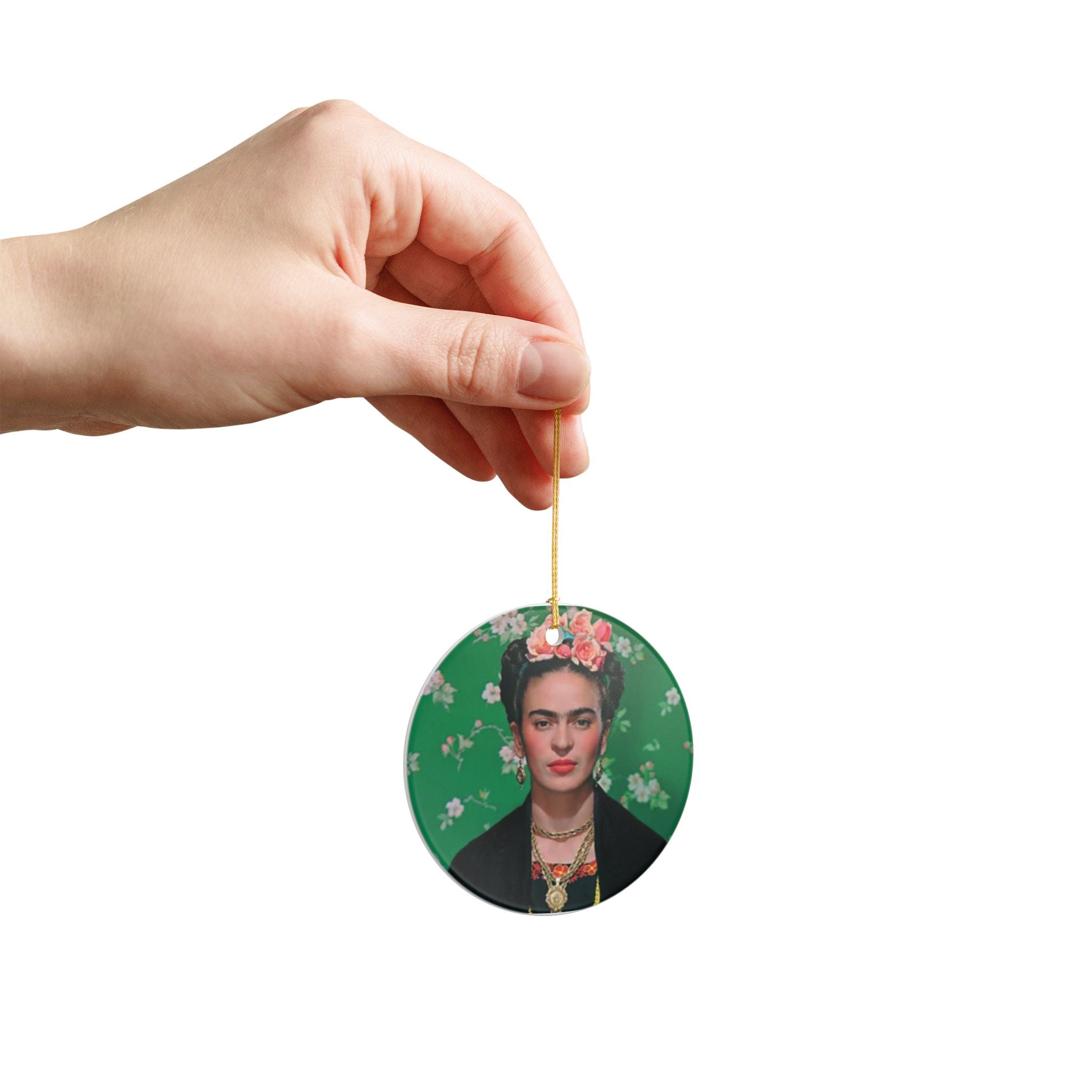 Frida Kahlo Ornament | Frida Kahlo Ceramic Round Decoration