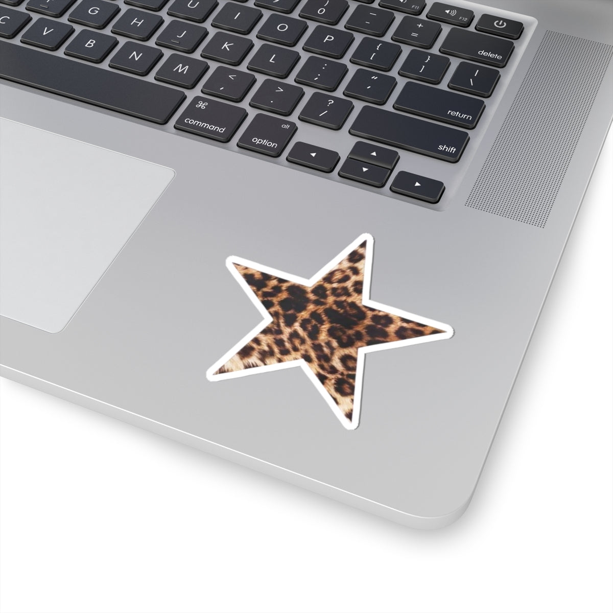 Cheetah leopard print star Kiss-Cut Stickers | water bottle sticker, kindle sticker, laptop decal, luggage stickers, reaction stickers