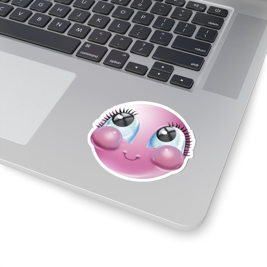 Cute girlie reaction Kiss-Cut Stickers | water bottle sticker, kindle sticker, laptop decal, luggage stickers, reaction stickers