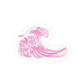 Tropical beach Kiss-Cut Stickers | water bottle sticker, kindle sticker, laptop decal, luggage stickers, reaction stickers, pink stickers