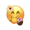 Tropical Cute girlie reaction Kiss-Cut Stickers | water bottle sticker, kindle sticker, laptop decal, luggage stickers, reaction stickers