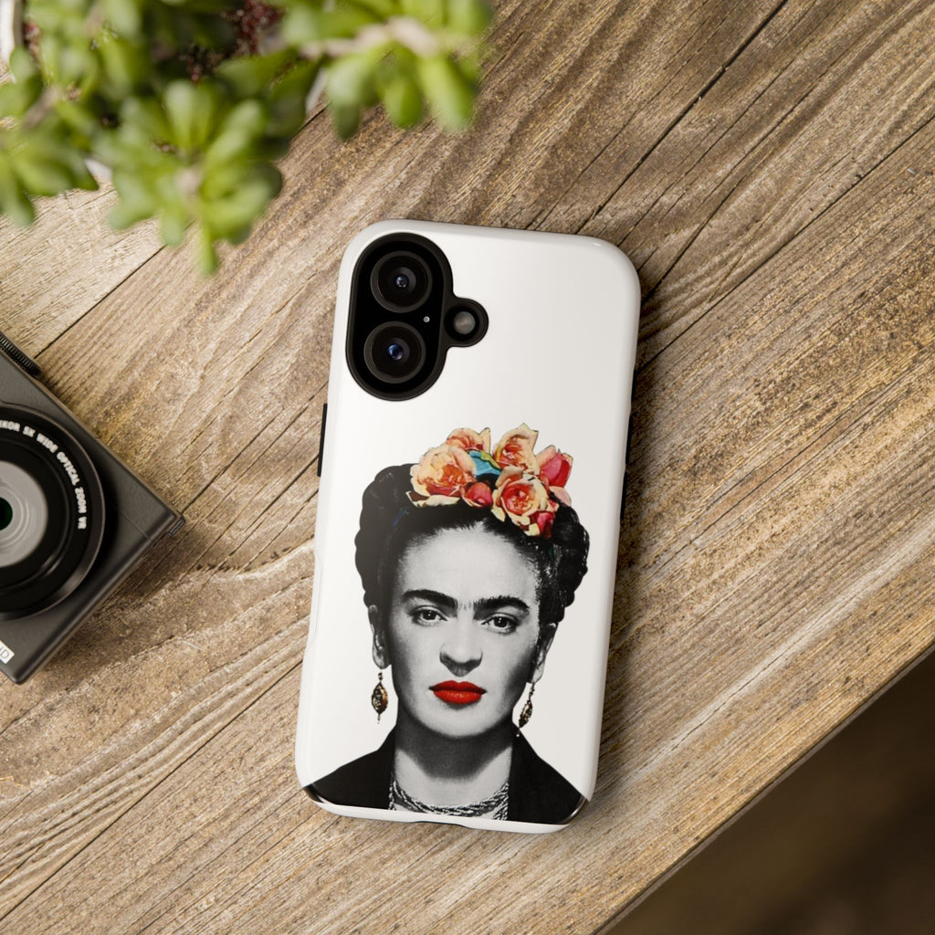 Frida Kahlo Portrait Phone Case | Frida Kahlo Floral Crown iPhone Case | Authentic Art iPhone Case | Mexican Art Gifts