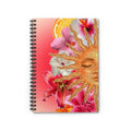 Sun and Tropical Flowers Spiral Notebook | Floral Sun Journal
