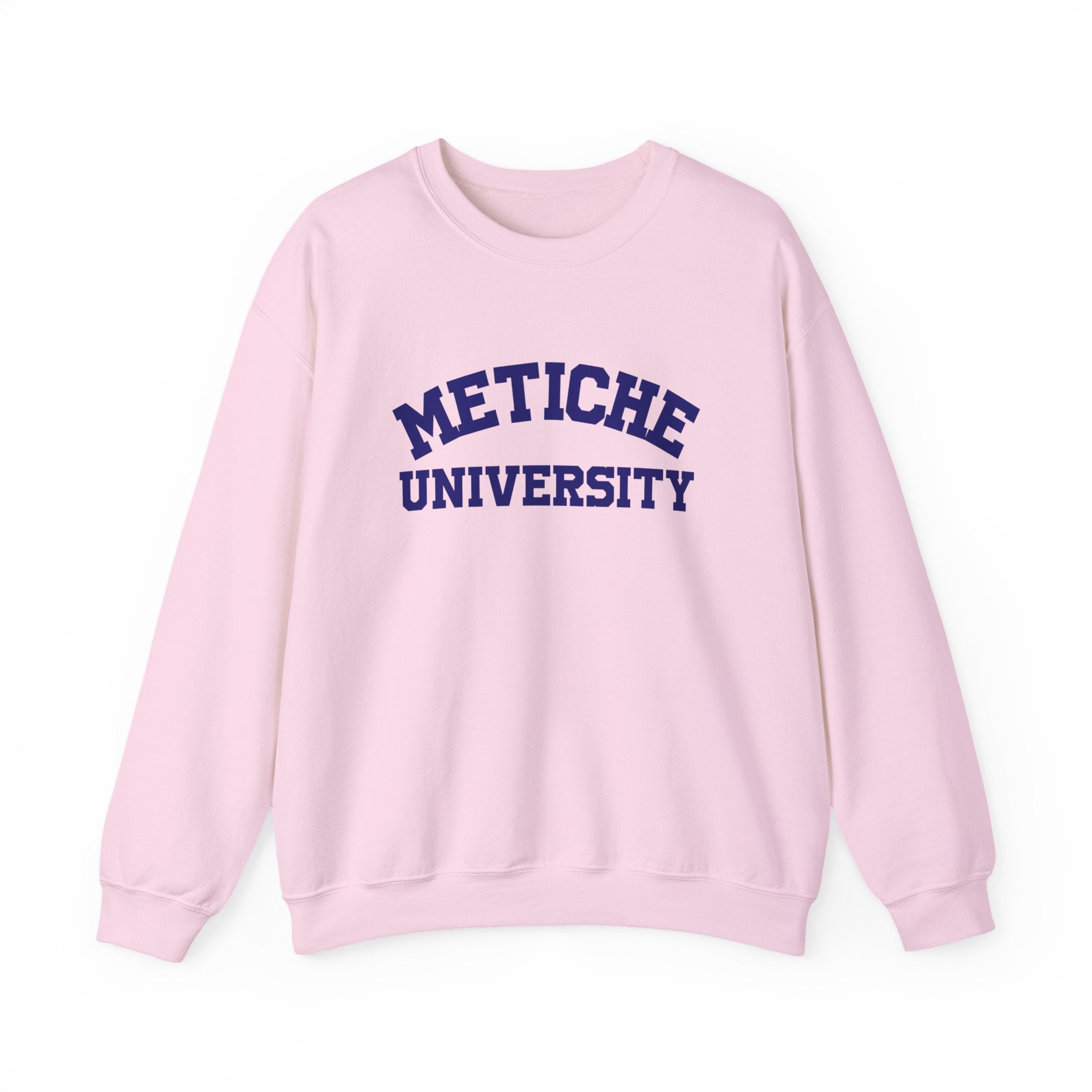 Metiche University Unisex Crewneck Sweatshirt, college sweater, college hoodie, cute spanish sweater funny mexican crewneck, metiche shirt