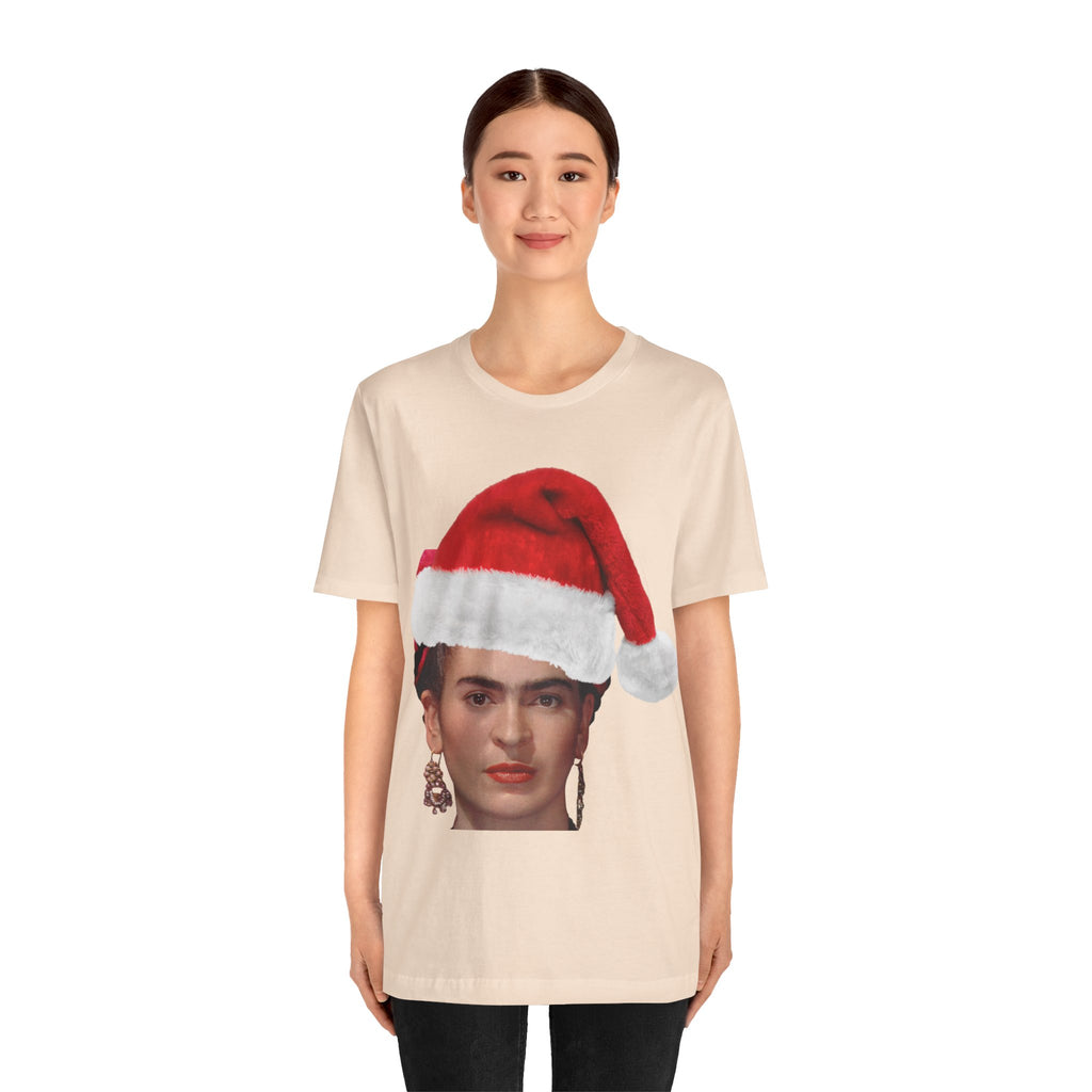 Frida Kahlo Santa Hat Shirt | Frida | Mexican Artist Shirt | Latina Gifts | Hispanic Gifts | Gifts for Latinos | Artist Shirt
