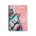 Sushi Plate Spiral Notebook | Sushi Notebook | Artist Notebook | Summer Journal | Ruled Lined Journal