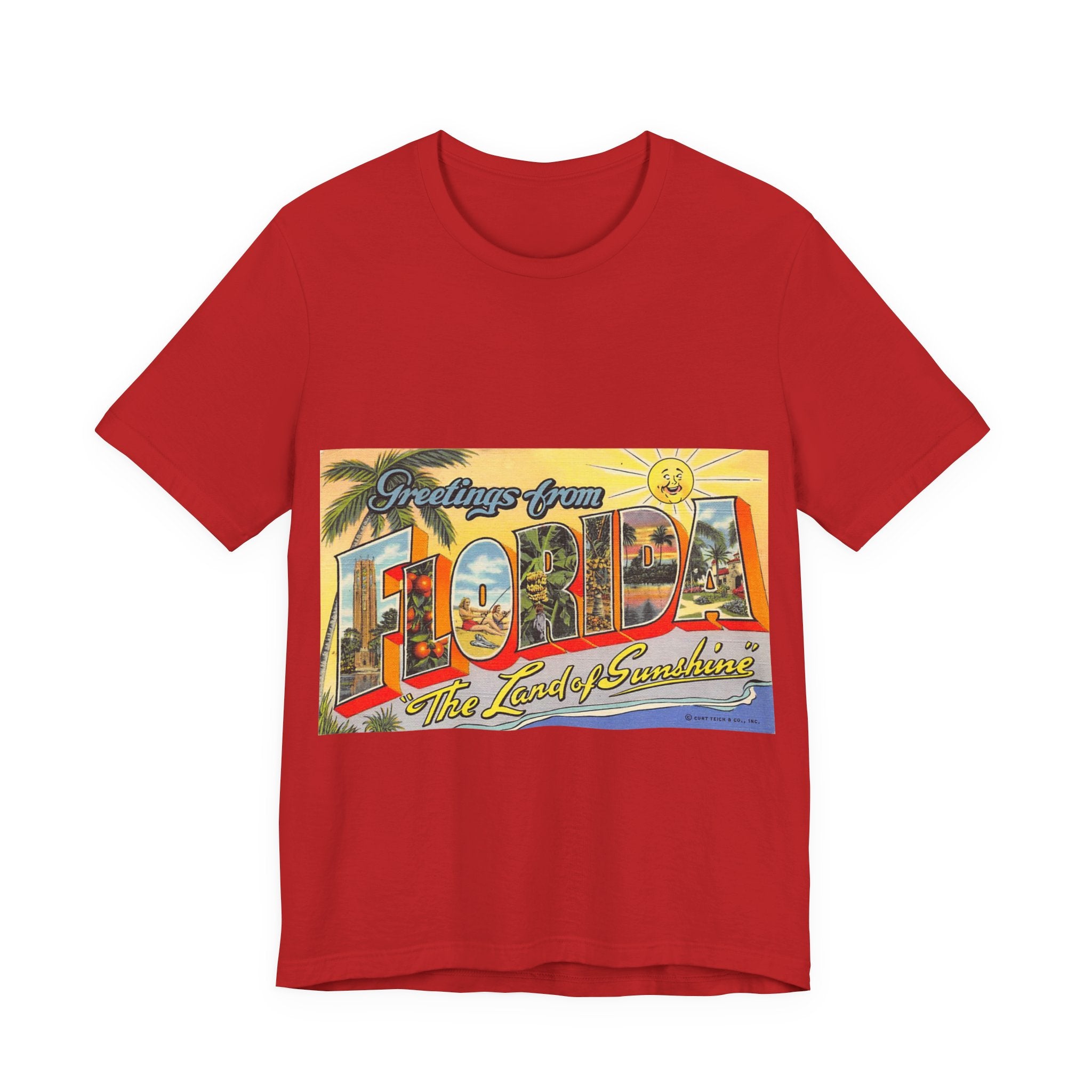 Vintage Postcard Tshirts | Retro Florida postcard Tshirts | Vintage 70s | Dad Shirt Vintage | Dad Gift | Souvenir Shirt Unisex Soft Cotton