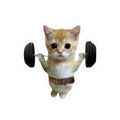 Gym Kitty Kiss-Cut Sticker | water bottle sticker, kindle sticker, laptop decal, luggage sticker, Meme sticker, Mexican sticker