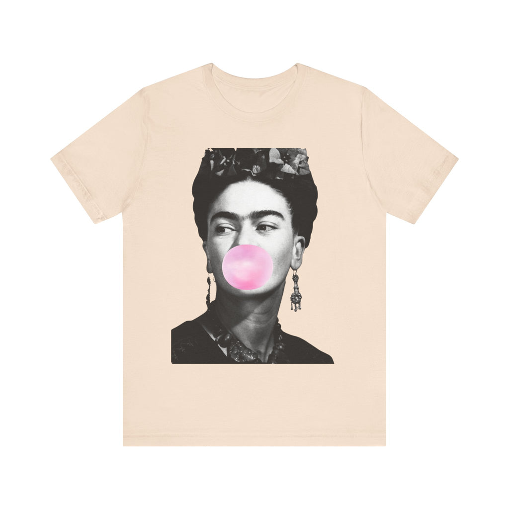Frida Kahlo with Bubblegum Shirt | Frida | Mexican Artist Shirt | Latina Gifts | Hispanic Gifts | Gifts for Latinos | Artist Shirt